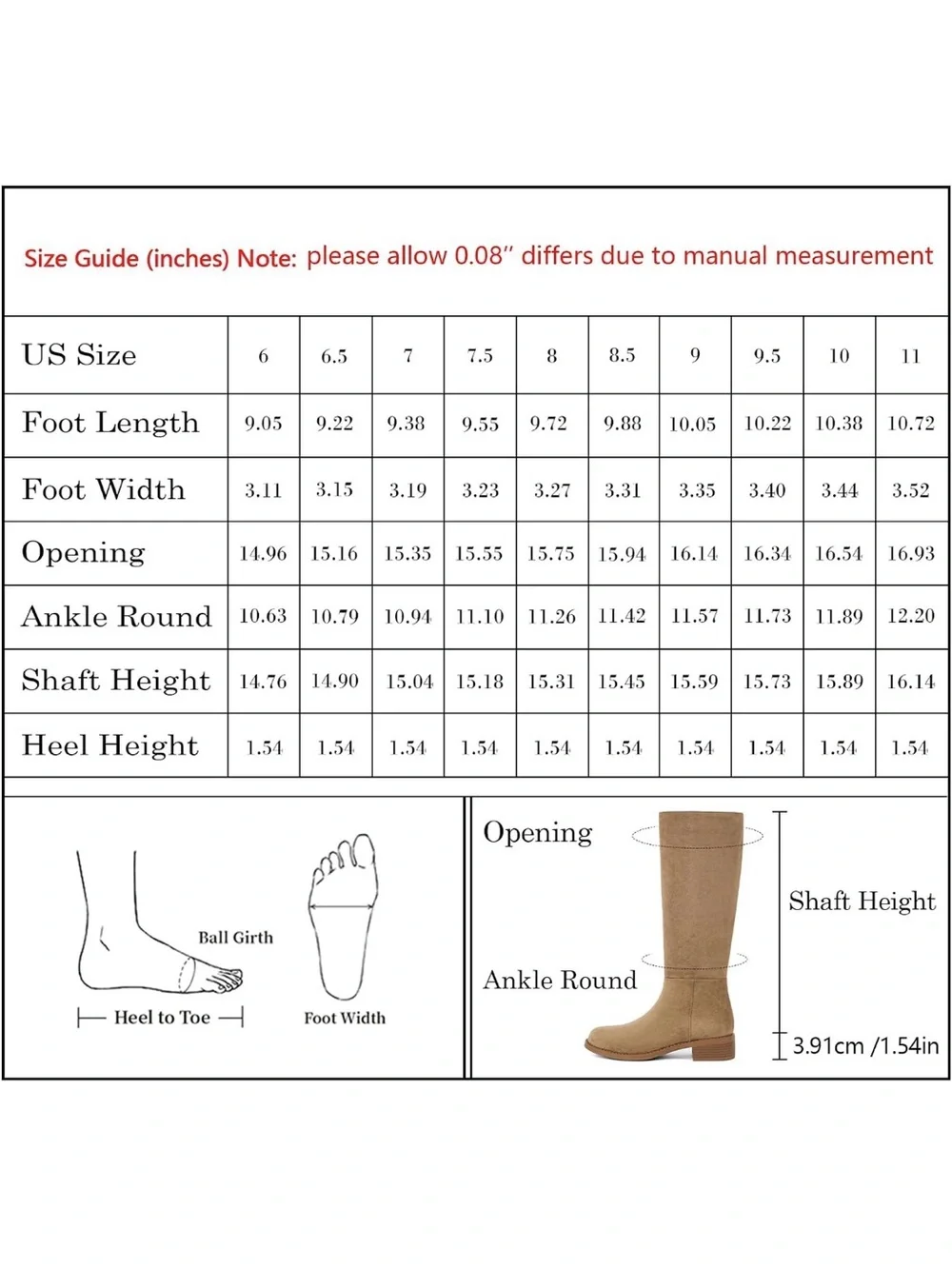 Women's Knee High Flat Boots